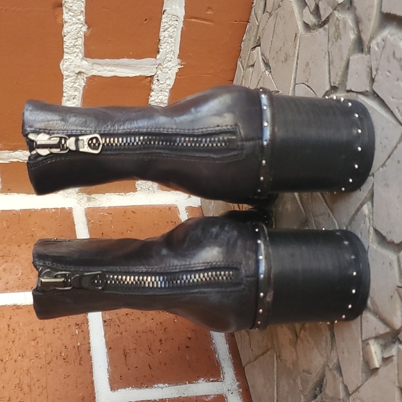 Rag and Bone Studded Chunky Heel Bootie 8 - Picture 2 of 9